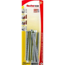 Fischer 4x Langschaftdübel SXRL 8x100 FUS Sechskantschraube mit U-Scheibe - 30170