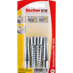 Fischer 4x Metallspreizdübel FMD 10x60 - 40363