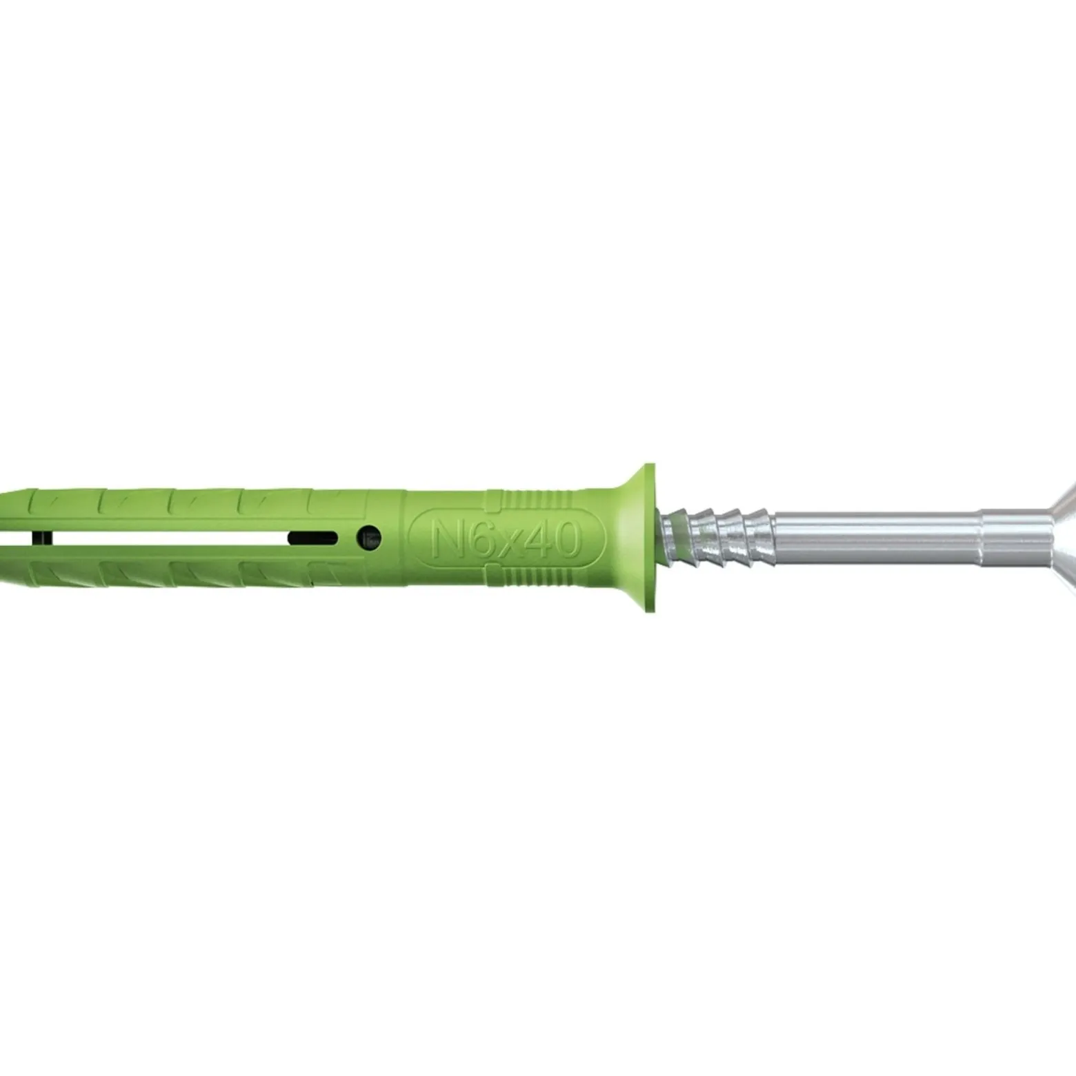 Fischer 45x Nageldübel N GREEN 6 x 40/10 S Senkkopf - 524845
