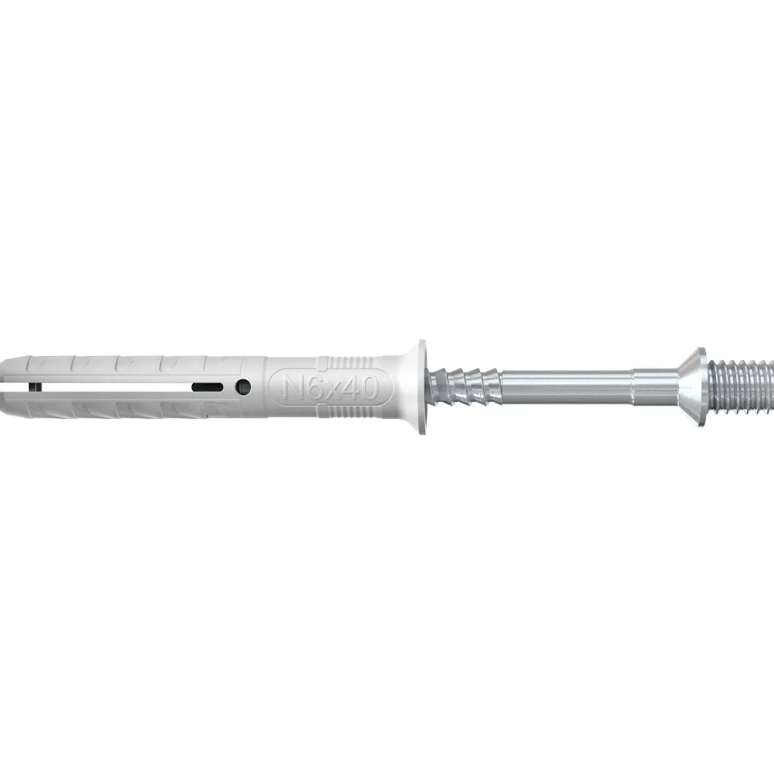 Fischer 50x Nageldübel N 6X4O/10 S M 6 Anschlussgewinde - 50398