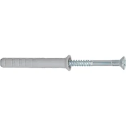 Fischer 100x Nageldübel N 5 x 30/5 S mit Nagelschraube - 50395