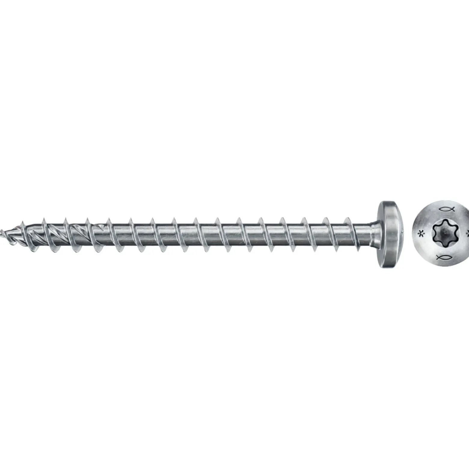 Fischer 50x Power-Fast II FPF II PTF 6 x 50mm BC an Head mit Innenstern TX Vollgewinde galvanisch verzinkt blau passiviert - 670531