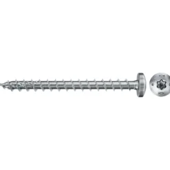 Fischer 200x Power-Fast II FPF II PTF 3 x 12mm BC Pan Head mit Innenstern TX10 Vollgewinde galvanisch verzinkt blau passiviert - 670056