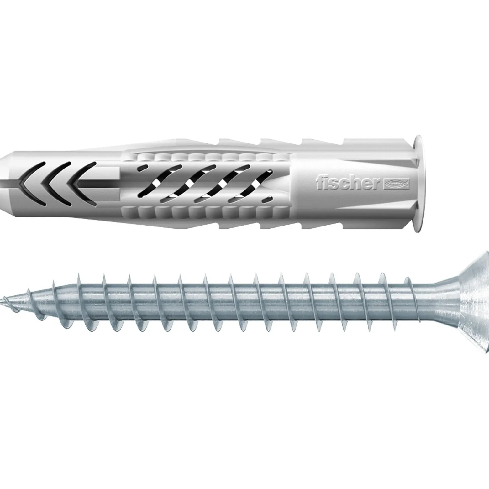 Fischer 25x Universaldübel UX 6 x 35 R S/20 mit Rand und Schraube - 94758