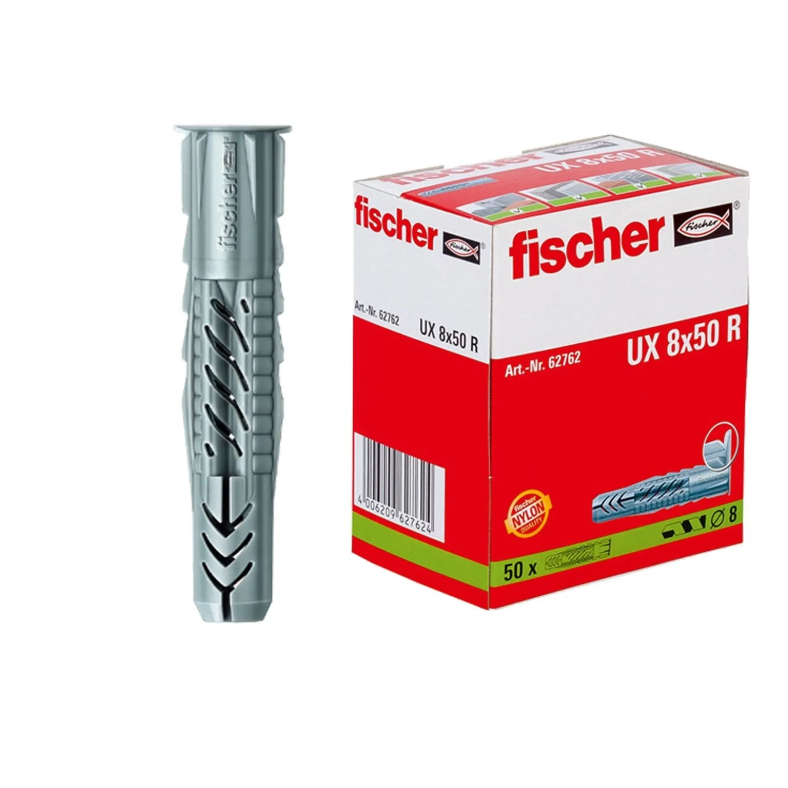 Fischer 50x Universaldübel UX 8x50 R - 062762