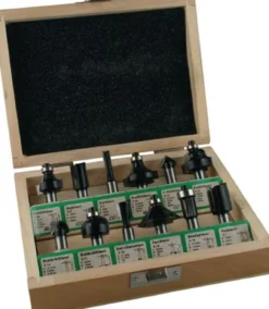 FISCH Fräsersatz 973CT12A05 Hartmetall Schaft-Ø 8 mm 12tlg. - 973CT12A05