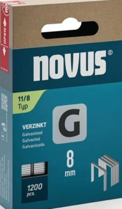 Flachdrahtklammer G Typ 11 B10,6xL8mm Draht-B.1,25mm 1200 St.NOVUS