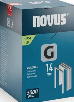 Flachdrahtklammer G Typ 11 B10,6xL14mm Draht-B.1,25mm 5000 St.NOVUS