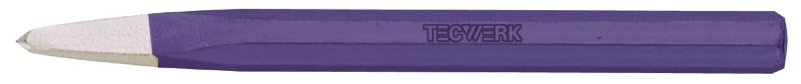 Fliesenmeißel spitz Schaft-Q.8mm 100mm CV-Stahl TECWERK