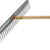 FLORA Alu-Rechen Arbeitsbreite 750 mm Zinkenlänge 80 mm 28 Zinken verzinkte Stieldülle ohne Stiel - 02218/75