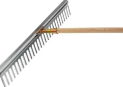 FLORA Alu-Rechen Arbeitsbreite 750 mm Zinkenlänge 80 mm 28 Zinken verzinkte Stieldülle ohne Stiel - 02218/75