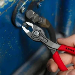 Frontgreifzange TwinGrip L.150mm pol.Ku.-Überzug schwarz atram.KNIPEX