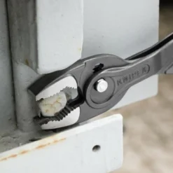 Frontgreifzange TwinGrip Länge 250mm Ku. überzogen grau atramentiert KNIPEX
