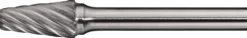 Frässtift KEL INOX D.12mm Kopf-L.25mm Schaft-D.6mm HM Verz.Normal,fein TECWERK
