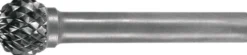 Frässtift KUD D.6mm Kopf-L.5mm Schaft-D.6mm HM Verz.Kreuz TECWERK