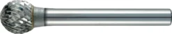Frässtift KUD D.6mm Kopf-L.5mm Schaft-D.3mm HM Verz.Kreuz TECWERK