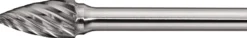 Frässtift SPG INOX D.8mm Kopf-L.20mm Schaft-D.6mm HM Verz.Normal,fein TECWERK