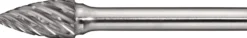 Frässtift SPG Special Steel D.8mm Kopf-L.20mm Schaft-D.6mm HM Verz.Kreuz TECWERK