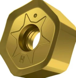 Fräswendeschneidplatte ISO HNGX 0906ANSN-M:M8330 D.4,9mm PVD beschichtet Gold