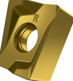 Fräswendeschneidplatte ISO LNMU 160716SR-R:M8330 D.5,7mm PVD beschichtet Gold