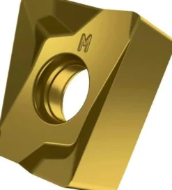 Fräswendeschneidplatte ISO LNMU 160708SR-M:M8340 D.5,7mm PVD beschichtet Gold