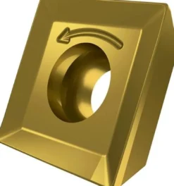 Fräswendeschneidplatte ISO SOMT 09T304-P:M8330 D.3,5mm PVD beschichtet Gold