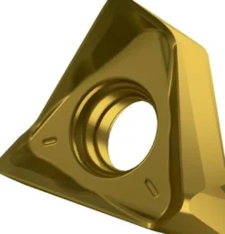 Fräswendeschneidplatte ISO TNGX 160612SR-M:M8340 D.4,4mm PVD beschichtet Gold