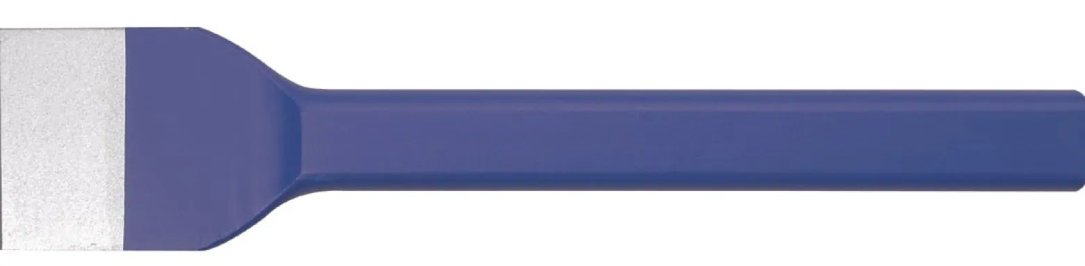 Fugenmeißel Gesamt-L.250mm Schneiden-B.50mm flachoval CrV-Stahl TECWERK
