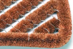 Fußmatte Kokosbürsten natur Kokos/Stahl L500xB800xS30mm - 3401552