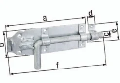 GAH Alberts Bolzenr. L.180mm B.70mm STA TZN Ausschub 49mm - 124366