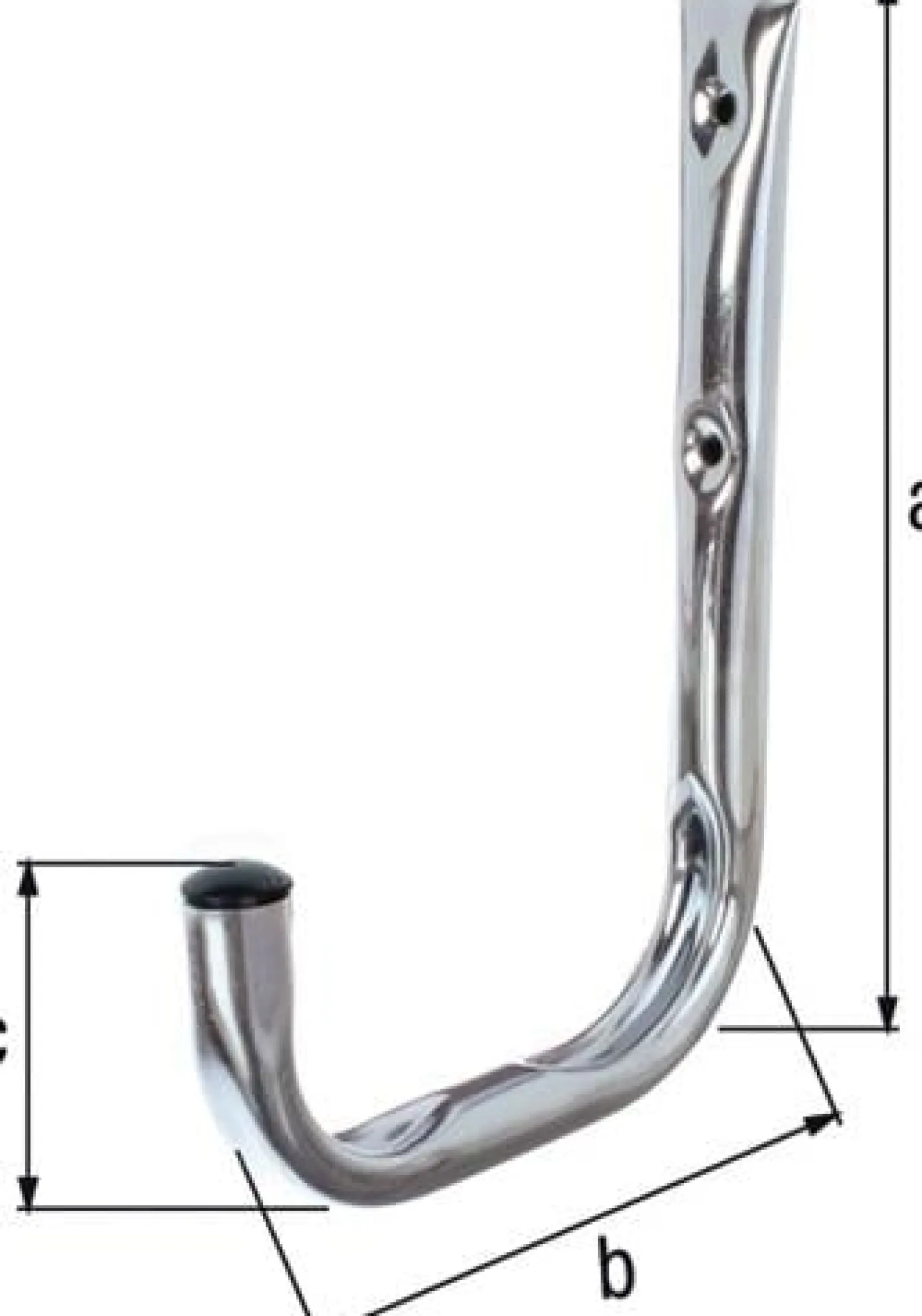 GAH Alberts Wandhaken einfach 250 mm Stahl verzinkt 300 mm 18 mm - 802059