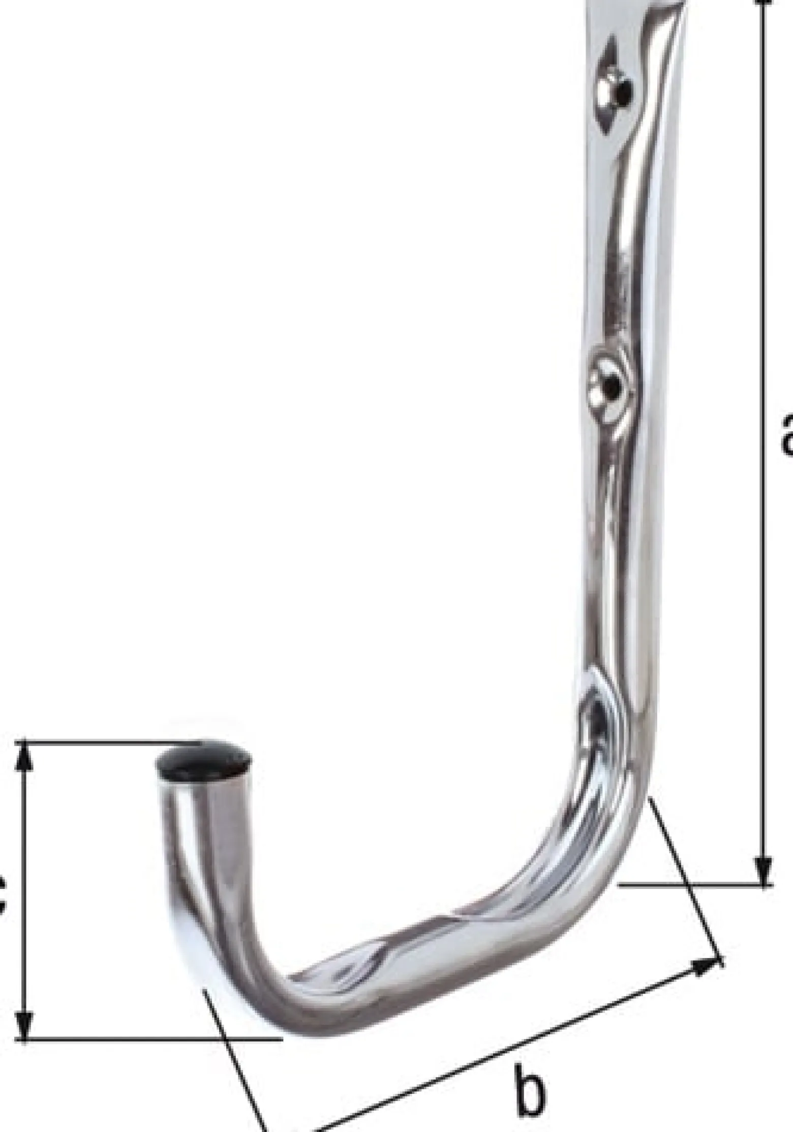 GAH Alberts Wandhaken einfach 250 mm Stahl verzinkt 300 mm 18 mm - 802059