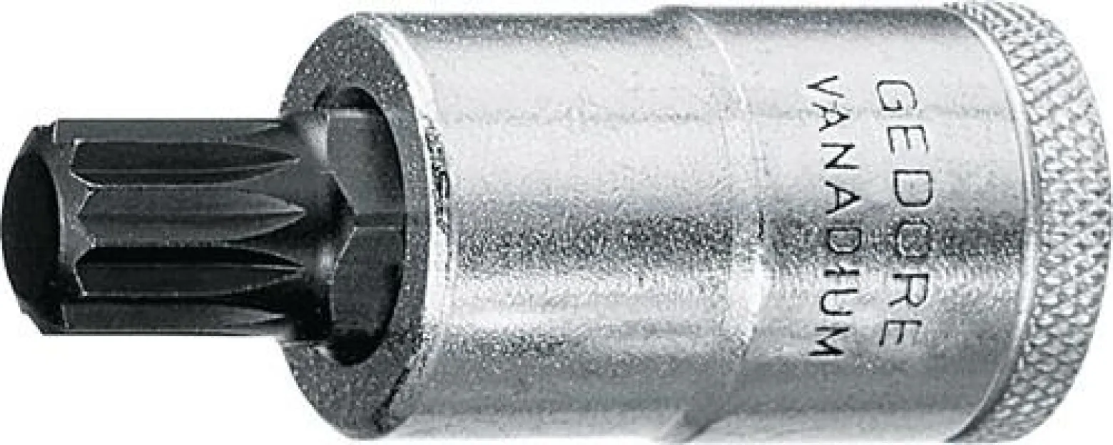 Gedore Steckschlüsseleinsatz INX 19 1/2″ Innen-Vielzahn M5 55 mm - 6158890