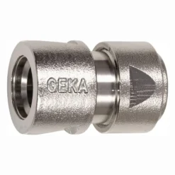 GEKA Schlauchstück plus Messing vernickelt Schlauchgröße 13 mm - 46.0701.8