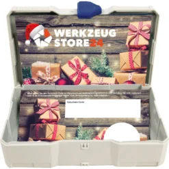 Geschenkgutschein XMAS Wert 20 € (Motiv Geschenke) - im Miniatur Systainer