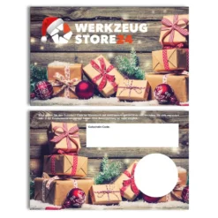 Geschenkgutschein XMAS Wert 20 € (Motiv Geschenke) - im Miniatur Systainer