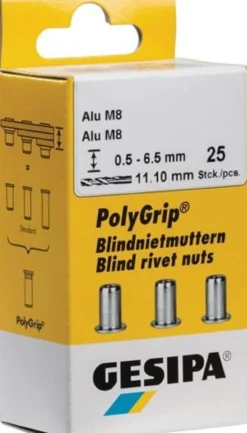 GESIPA Blindnietmutter PolyGrip® Nietschaft d x l 7 x 13,5 mm M5 - 1464840