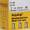 GESIPA Blindnietmutter PolyGrip® Nietschaft d x l 7 x 13,5 mm M5 - 1464843