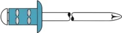 GESIPA Blindniet PolyGrip® Nietschaft d x l 4,8 x 10 mm - 1464829
