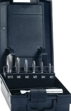 Gewindebohrerbitsatz DIN 3126 M3-M10 7-tlg.HSSG Ku.-Box EXACT