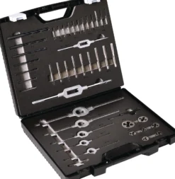 Gewindeschneidzeugsatz M3-M12 44tlg.HSS Ku.-Kass.TECWERK