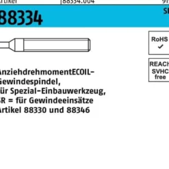 Gewindespindel R 88334 f.Einbauwerkzeug SR M4/Nr.1 Stahl 1 Stück AMECOIL