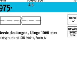 Gewindestange DIN 975 M10x 1000mm A 5 1 Stück