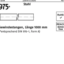 Gewindestange DIN 975 M48x 1000mm Stahl 1 Stück