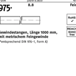 Gewindestange DIN 975 M16x 1,5x 1000mm 8.8 1 Stück