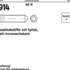 Gewindestift DIN 914 Spitze/Innen-6kt M6x 45 45 H 200 Stück