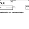 Gewindestift ISO 7435 Schlitz/Zapfen M8x 10 14 H 100 Stück