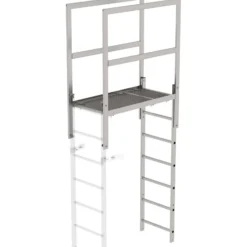 Günzburger Steigtechnik Attika-Überstieg Edelstahl Länge 1.200 mm- 064183
