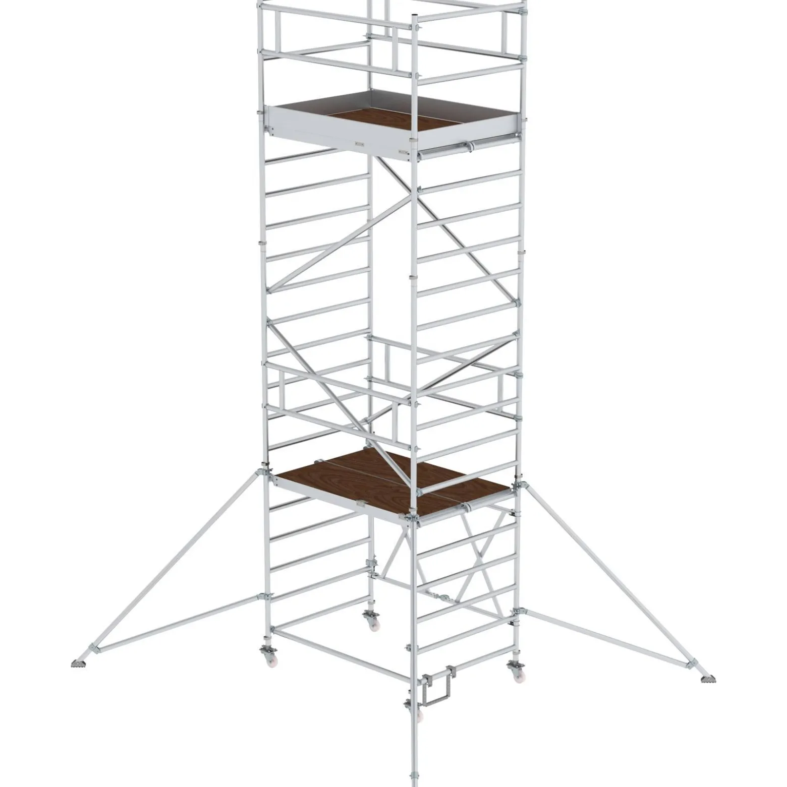 Günzburger Steigtechnik Klappgerüst 1,35 x 1,8 m mit Ausleger Plattformhöhe 4,8 m - 115248