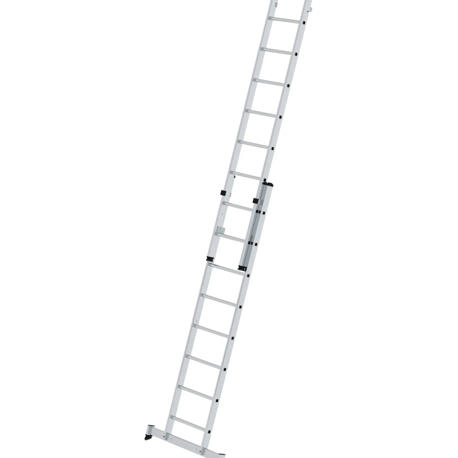 Günzburger Steigtechnik Mehrzweckleiter 2tlg. mit nivello-Traverse 2 x 8 Sprossen - 031216